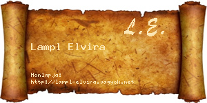 Lampl Elvira névjegykártya